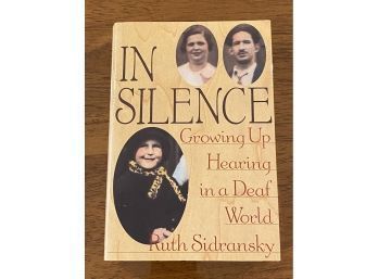 In Silence By Ruth Sidransky SIGNED & Inscribed First Edition