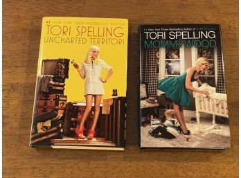 Tori Spelling SIGNED First Editions Uncharted Territori & Mommywood