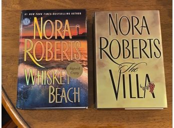 Nora Roberts SIGNED First Edition Book Lot - Whiskey Beach & The Villa