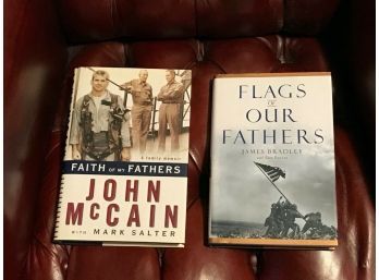 Faith Of My Fathers By John McCain & Flags Of Our Fathers By James Bradley -SIGNED Editions