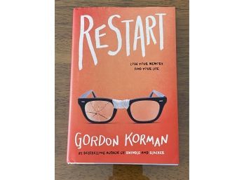 Restart By Gordon Korman SIGNED & Inscribed