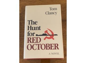 The Hunt For Red October By Tom Clancy TRUE First Edition First Printing With SIGNED Ad & Movie Script