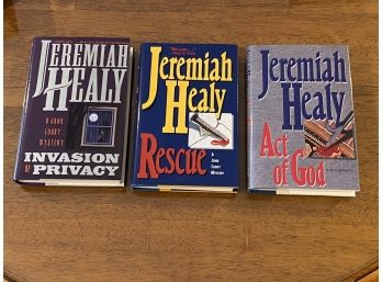 Jeremiah Healy First Editions - Invasion Of Privacy, Rescue, Act Of God