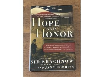 Hope And Honor By Major General Sid Shachnow Signed First Edition