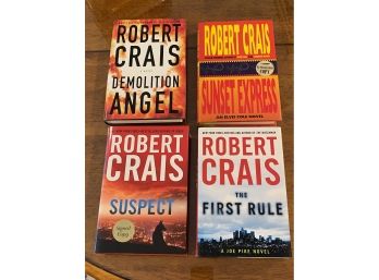 Robert Crais SIGNED First Editions - Demolition Man, Sunset Express, Suspect, The First Rule