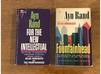 Vintage Ayn Rand Paperbacks For The New Intellectual & The Fountainhead