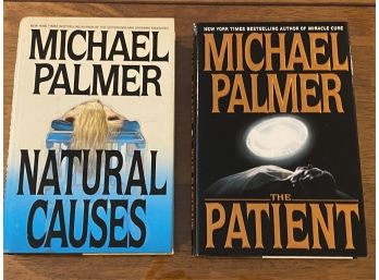Natural Causes & The Patient By Michael Palmer SIGNED & Inscribed