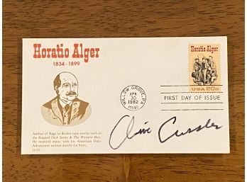 Clive Cussler SIGNED First Day Cover