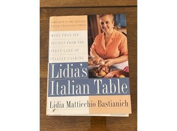 Lidia's Italian Table By Lidia Bastianich SIGNED