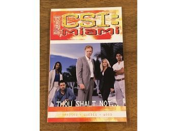 Csi: Miami Thou Shalt Not... First Edition First Printing
