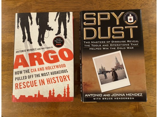 Argo & Spy Dust By Antonio Mendez Signed First Editions