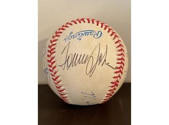 Gene Michael, Tommy John, Mickey Rivers, John Montefusco 'the Count'  & More Signed Baseball