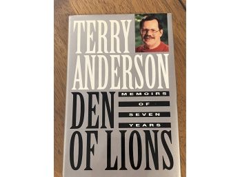 Den Of Lions By Terry Anderson Signed & Inscribed First Edition