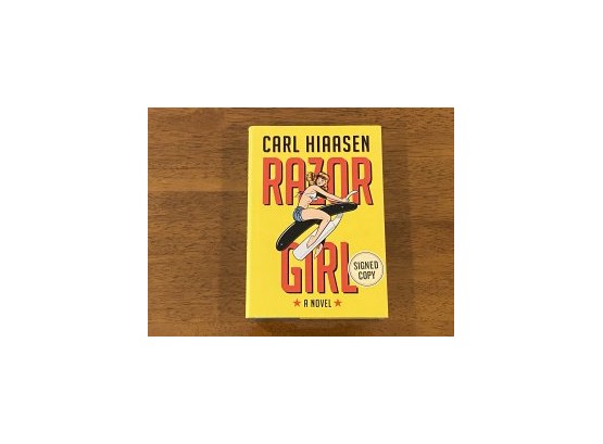 Razor Girl By Carl Hiaasen Signed First Edition