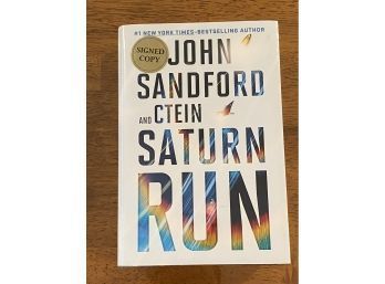 Saturn Run By John Sandford And CTEIN SIGNED First Edition