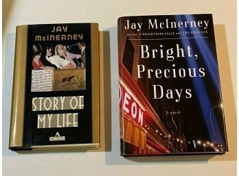 Story Of My Life & Bright Precious Days By Jay McInerney SIGNED First Editions
