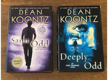 Deeply Odd & Saint Odd By Dean Koontz SIGNED First Editions