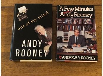 Out Of My Mind & A Few Minutes With Andy Rooney SIGNED & Inscribed