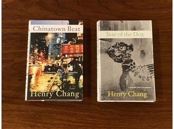 Chinatown Beat & Year Of The Dog By Henry Chang SIGNED First Editions
