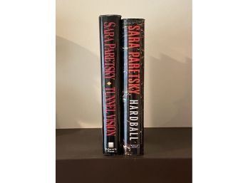 Tunnel Vision & Hardball By Sara Paretsky SIGNED First Editions