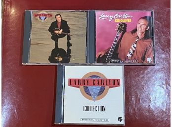 Larry Carlton CDs - On Solid Ground, Kid Gloves & Collection