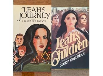 Leah's Journey & Leah's Children By Gloria Goldreich SIGNED Editions