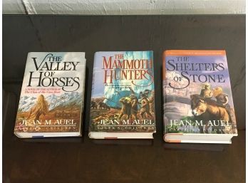 Jean M. Auel SIGNED & Inscribed The Valley Of Horses, The Mammoth Hunters, The Shelters Of Stone