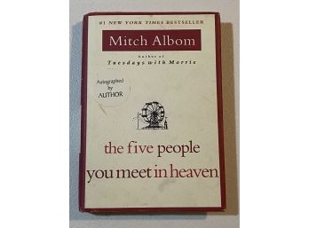 The Five People You Meet In Heaven By Mitch Albom Signed
