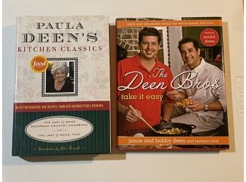 Paul Deen's Kitchen Classics & The Teen Bros. Take It Easy Signed