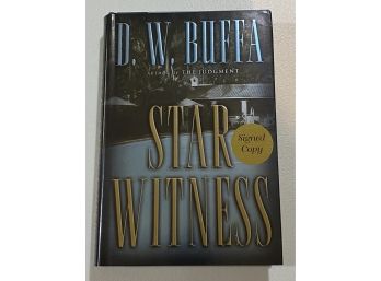 Star Witness By D. W. Buffa Signed First Edition