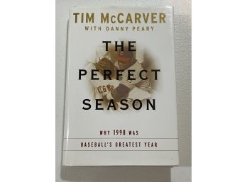 The Perfect Season By Tim McCarver Signed & Inscribed First Edition