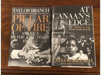 Pillar Of Fire & At Canaan's Edge By Taylor Branch First Editions