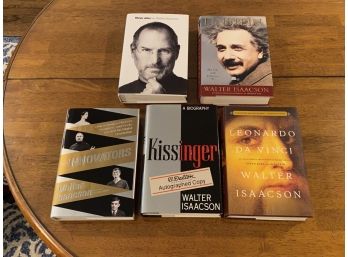 Walter Isaacson SIGNED First Editions