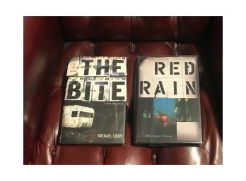 Michael Crow SIGNED First Editions, First Printings  The Bite & Red Rain