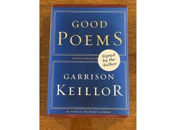 Good Poems By Garrison Keillor SIGNED