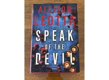 Speak Of The Devil Byallison Leotta SIGNED First Edition