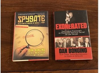 Spygate & Exonerated By Dan Bongino SIGNED First Editions