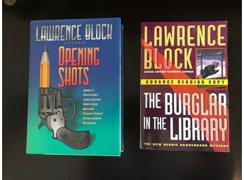 Lawrence Block RARE SIGNED Presentation Copies To Fellow Author Peter Straub First Editions