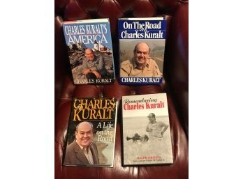 Charles Kuralt SIGNED First Editions & SIGNED Biography By Ralph Grizzle
