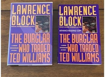 The Burglar Who Traded Ted Williams By Lawrence Block SIGNED First Edition & Rare Limited Edition ARC