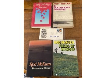 Rod McKuen First Editions With SIGNED First Day Cover