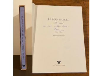 Human Nature (dub Version) By Glenn O'Brien RARE SIGNED & Inscribed In Slipcase