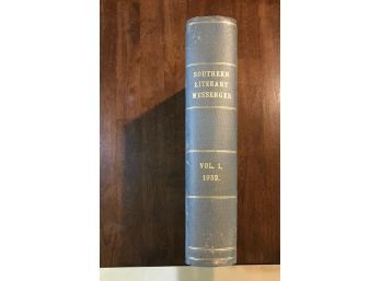 The Southern Literary Messenger 1939 Volume One Numbers 1-12 Bound Hardcover