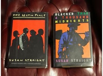 The Gettin Place & Blacker Than A Thousand Midnights By Susan Straight SIGNED First Editions