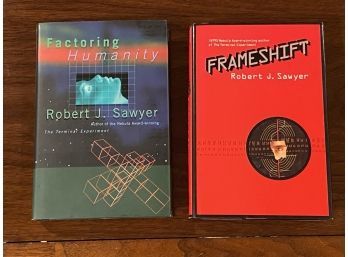 Factoring Humanity & Frameshift By Robert J. Sawyer SIGNED & Inscribed Editions