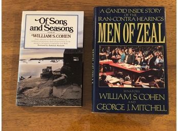 William S. Cohen SIGNED Of Sons And Seasons & Men Of Zeal First Editions