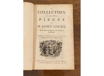 A Collection Of Several Pieces Of Mr. John Locke RARE First Edition First Printing 1720