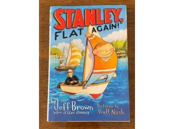 Stanley, Flat Again By Jeff Brown EXTREMELY RARE SIGNED & Inscribed First Edition