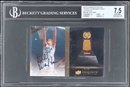 2012 Upper Deck Exquisite Collection National #CT-BW Bill Walton Signed Booklet (#02/50) - BGS NEAR MINT 7.5