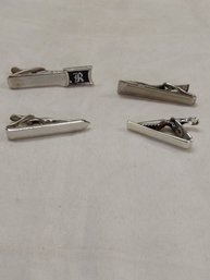 Lot Of 4 Tie Clips